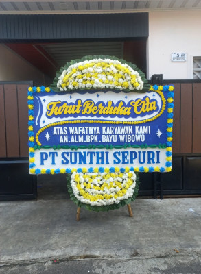 Papan Bunga Duka di Kota Bangun